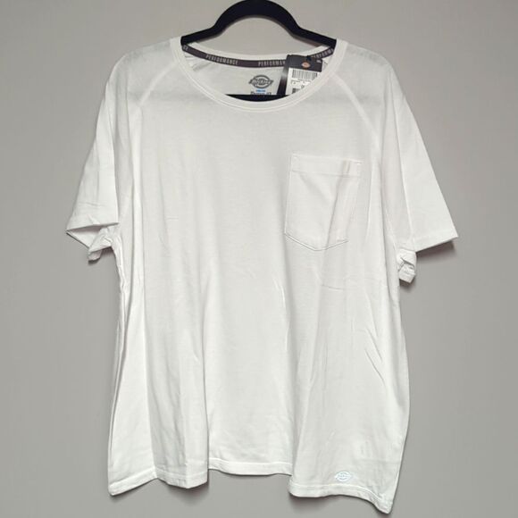 NWT Dickies White Short Sleeve Performance T Shirt - Picture 1 of 6